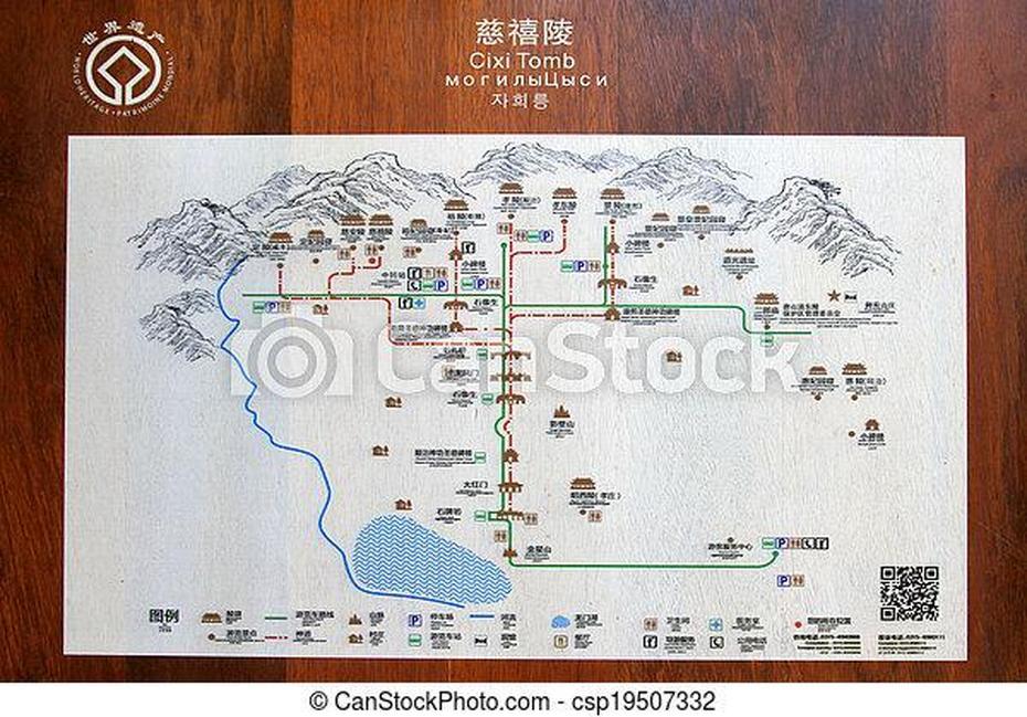 Zunhua – December 15: The Tomb Location Illustration, The Geographical …, Zunhua, China, Eastern Qing Tombs China, Hebei  Porcelain