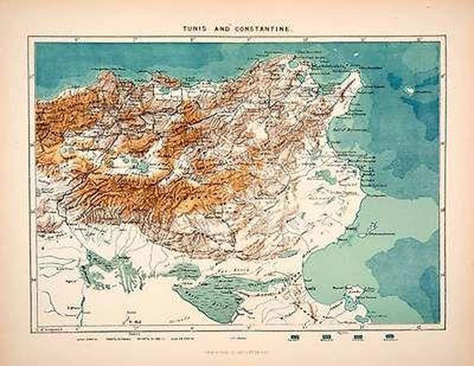 1893 Lithograph Tunis Constantine Tunisia Hammam El Kef Bona Hippo …, Soliman, Tunisia, Tunisia Coast, Tunis Tunisia