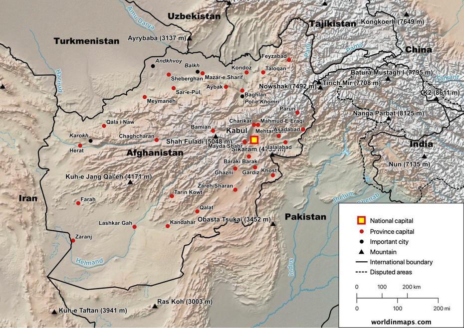 Afghanistan Map And Data – World In Maps, Gūdārah, Afghanistan, Mahmud  Ghazni, Paghman Afghanistan