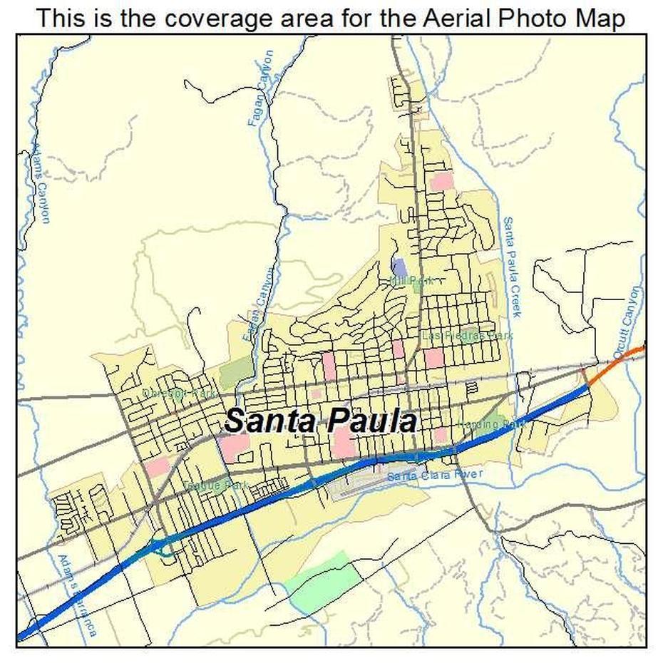 La Mirada California, Street  Of Santa Paula, Paula, Santa Paula, United States