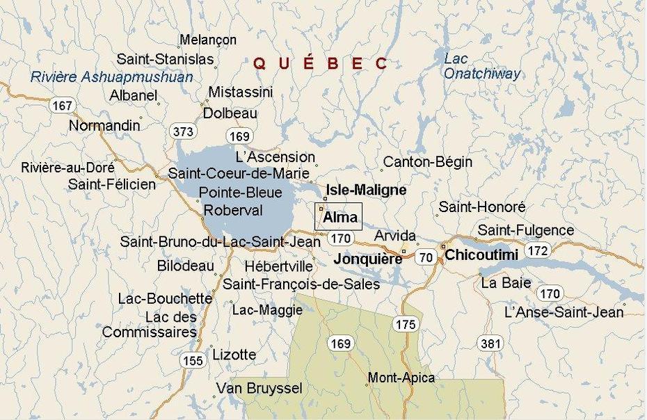 Lac Saint -Jean, Alma Ontario, Alma, Alma, Canada