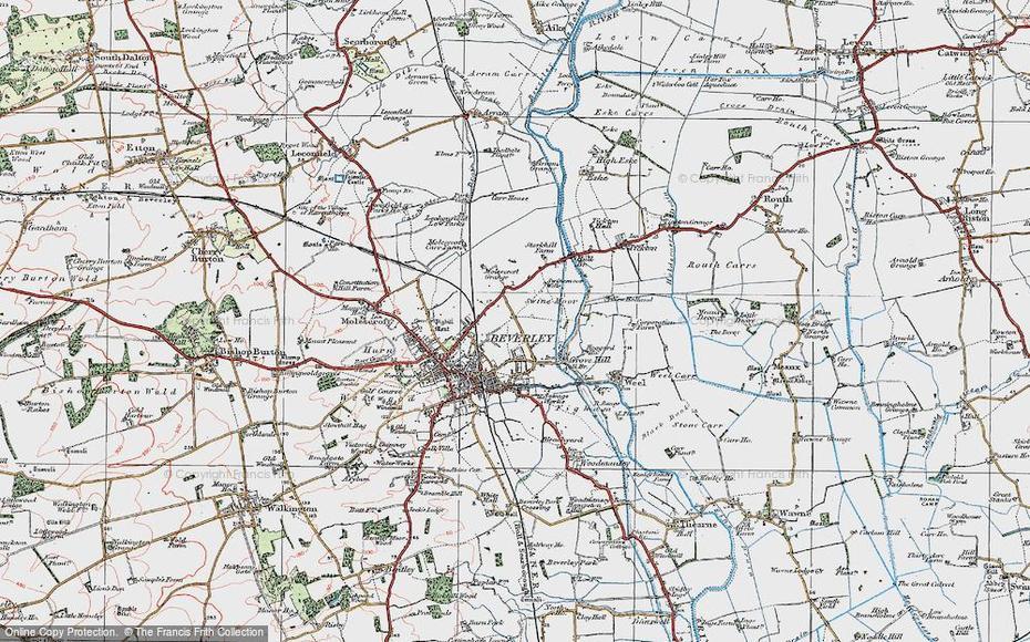 Map Of Beverley, 1924 – Francis Frith, Beverley, United Kingdom, Saxon England, Somerset County England