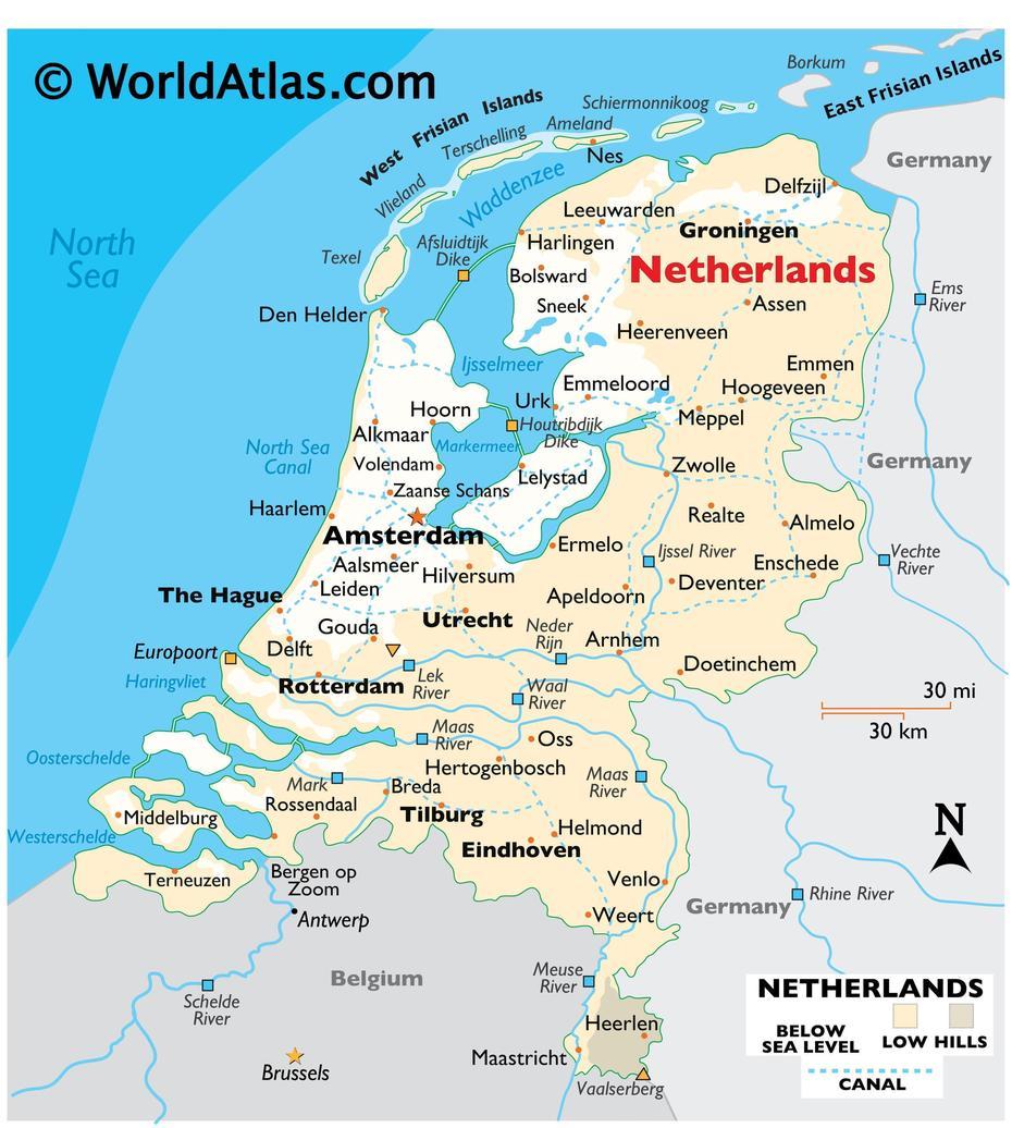 The Netherlands Maps & Facts – World Atlas, Goes, Netherlands, Delft  Holland, Holland  Scenery