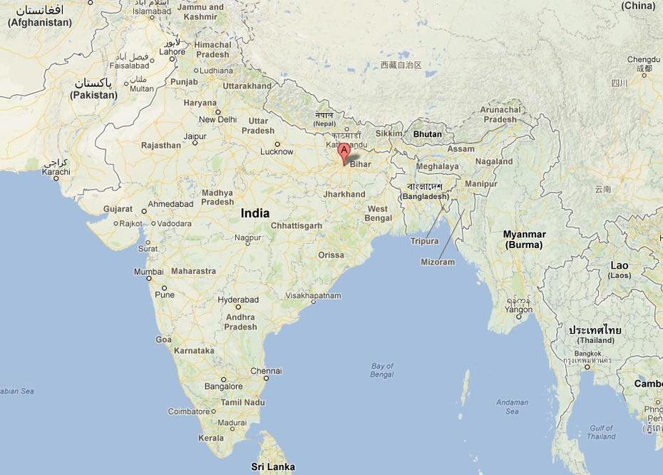 Patna Map And Patna Satellite Image, Patna, India, Jamshedpur India, Mumbai India On A