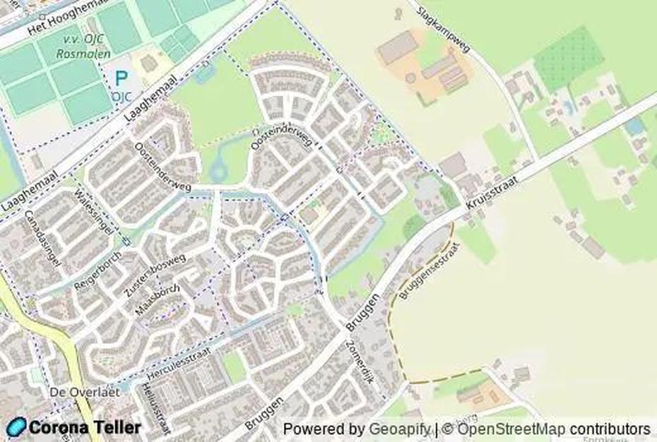 Plattegrond Rosmalen #1 Kaart, Map En Live Nieuws, Rosmalen, Netherlands, Plattegrond Rosmalen, Wandelen Rosmalen