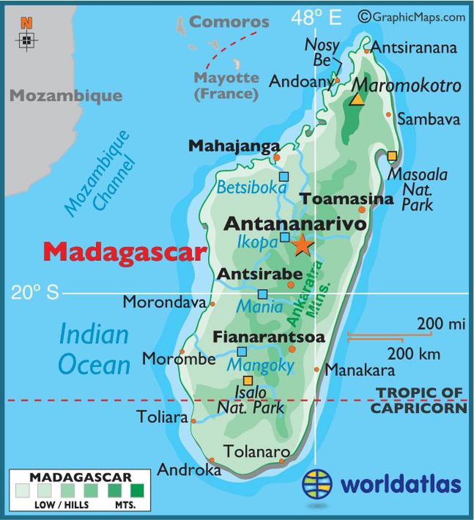 Printpage | Map Of Madagascar, Madagascar, Madagascar Country, Antsampandrano, Madagascar, Madagascar Island, Madagascar On World