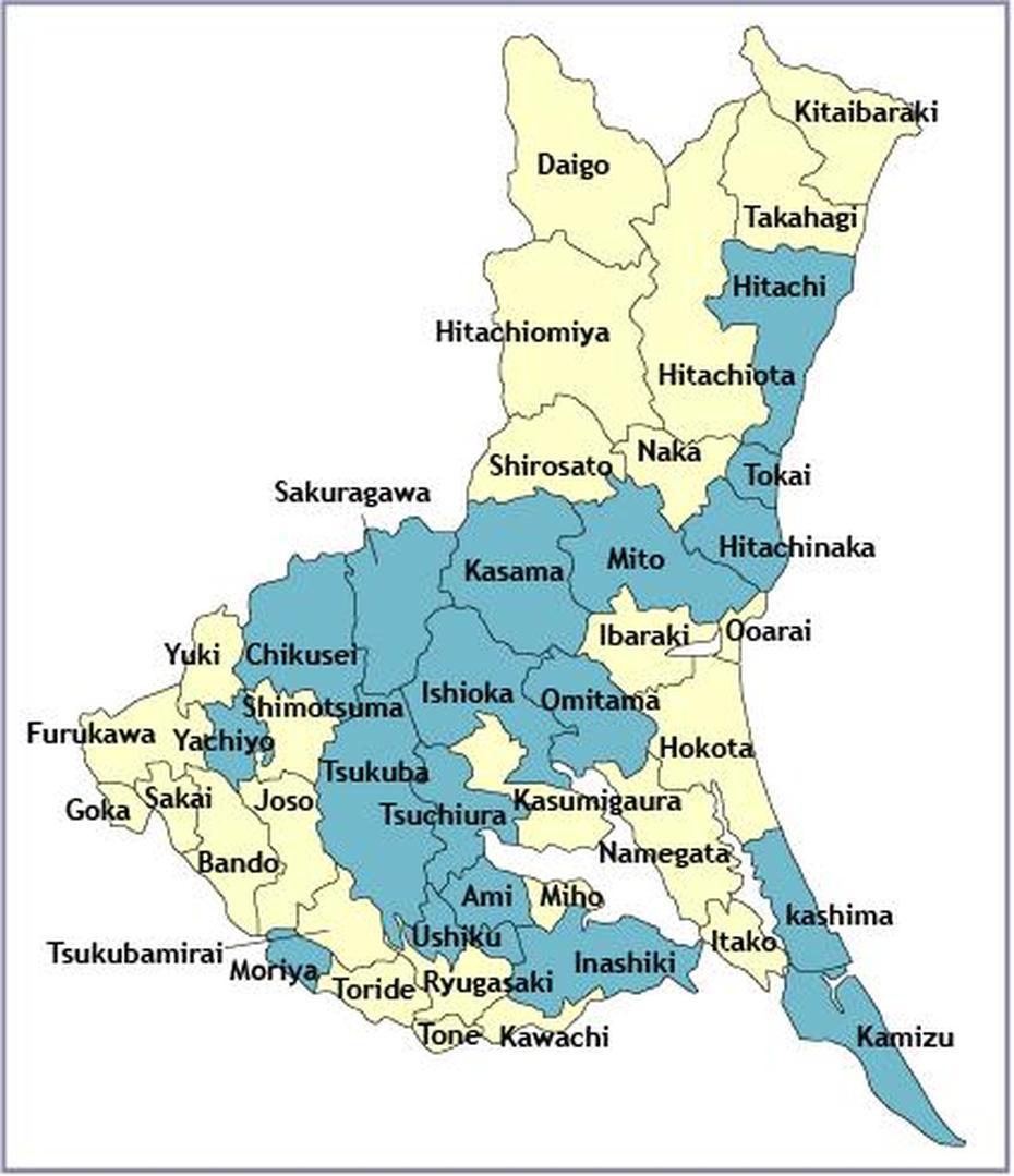 Regions & Cities: Ibaraki Prefecture, Ibaraki, Japan, Gunma Japan, Saitama Japan