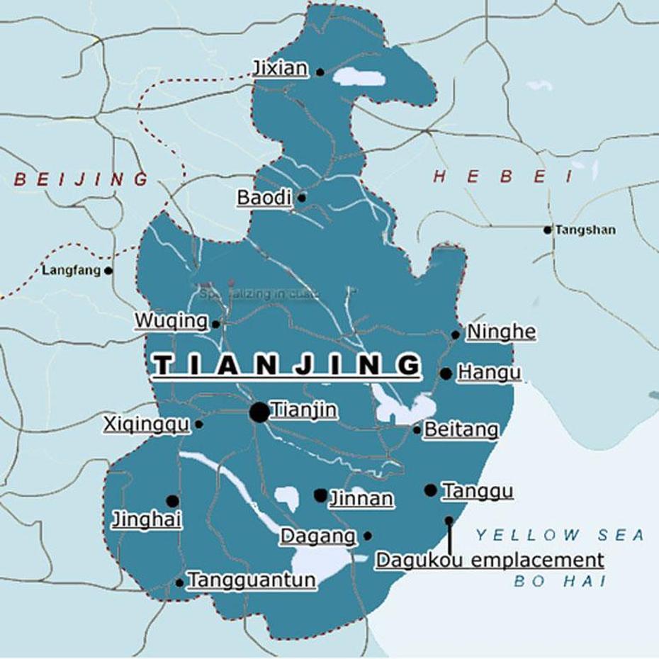 Tianjin Map – China, Tianjin, China, Tianjin Location, Shandong China