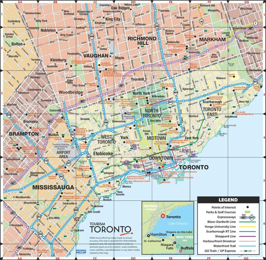 Toronto Map  Alypuhelimen Kaytto Ulkomailla, Toronto, Canada, Toronto Canada Attractions, Toronto Canada City