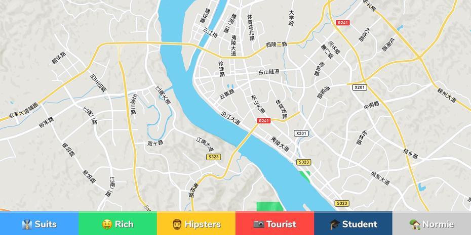 Yichang Neighborhood Map, Yicheng, China, Chang’An China, China Elevation