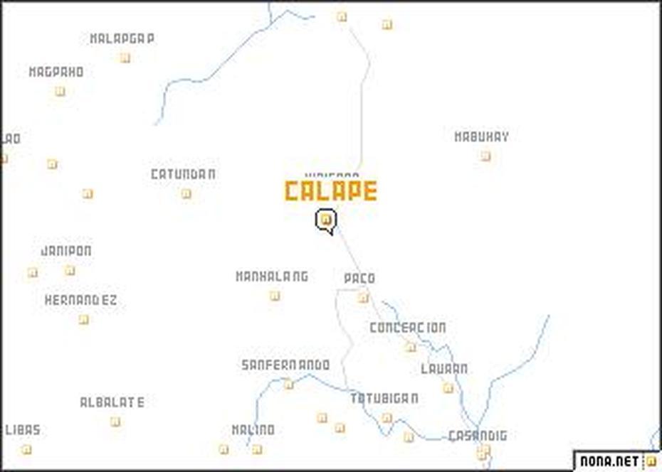 Calape (Philippines) Map – Nona, Calape, Philippines, Luzon Philippines, Philippines World