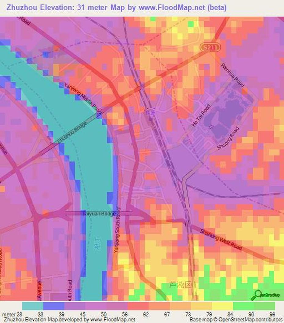 Changzhou China, Xinjiang China, Topography, Zhuzhou, China