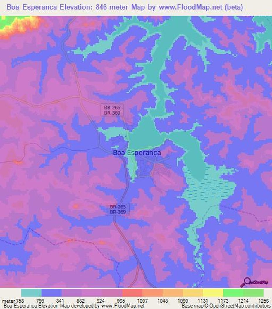 Elevation Of Boa Esperanca,Brazil Elevation Map, Topography, Contour, Boa Esperança, Brazil, Boa Esperança, Brazil