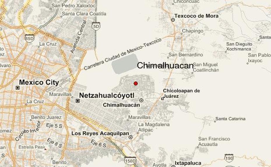 Guia Urbano De Santa Maria Chimalhuacan, Chimalhuacán, Mexico, Distrito Federal Mexico, San Lorenzo Mexico
