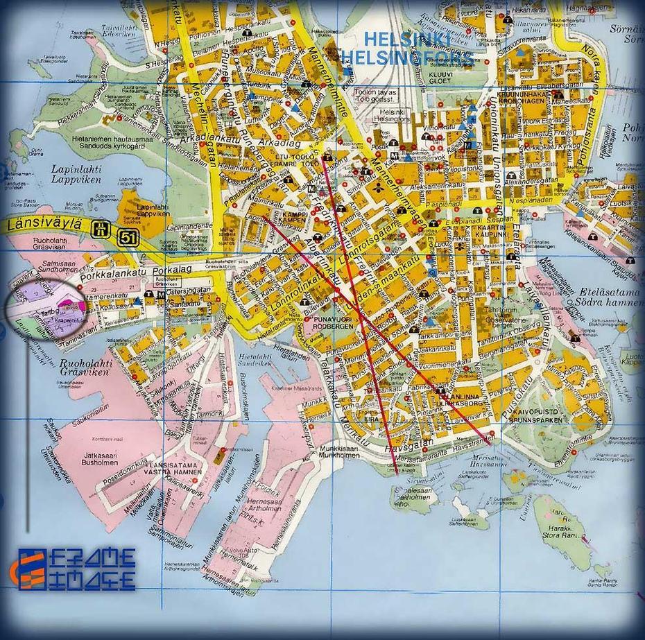 Helsinki Finland Tourist Map – Helsinki Finland  Mappery, Helsinki, Finland, Oulu Finland, Finland Country