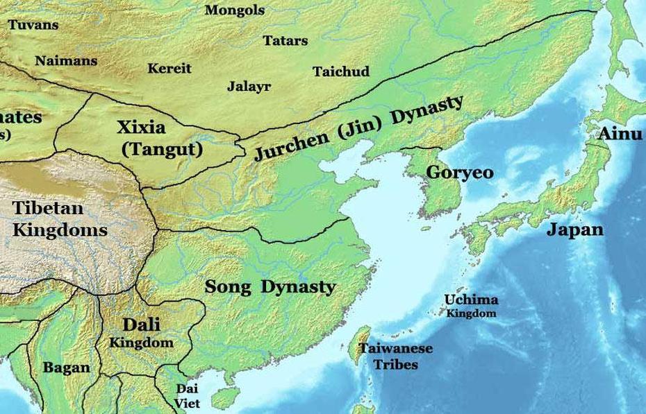 Jin And Southern Song Dynasties Map, China, 1200 Ad – Nations Online …, Jin’E, China, Jin Dynasty Armor, Jin Xc2