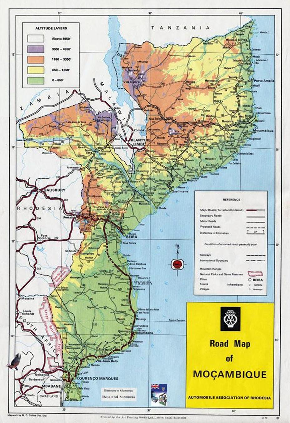 Large Detailed Road And Physical Map Of Mozambique. Mozambique Large …, Namaacha, Mozambique, Mozambique Nature Reserves, Mozambique On
