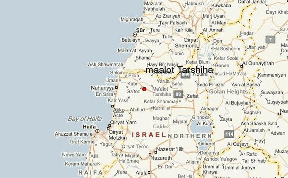 Maalot Tarshiha Location Guide, Ma‘Alot Tarshīḥā, Israel, Israel  Blank, Israel Rivers