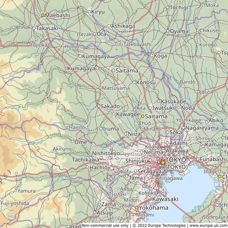 Map Of Kawagoe, Japan | Global 1000 Atlas, Kawagoe, Japan, Old Japanese City, Saitama  Prefecture