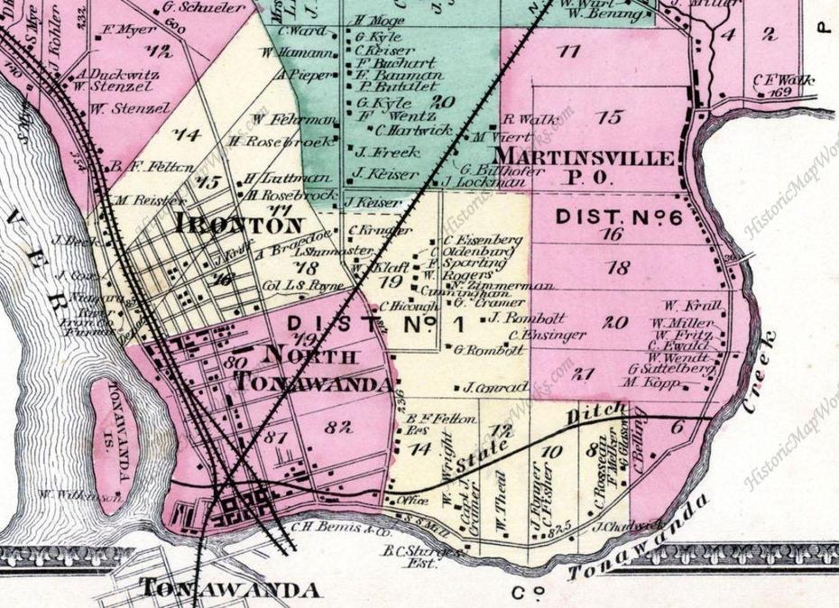 Map, North Tonawanda, History, North Tonawanda, United States, Tonawanda New York, Tonawanda Ny