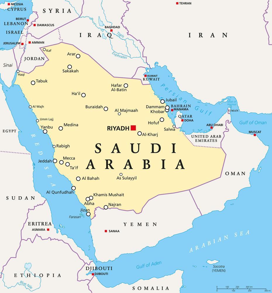 Map Of Saudi Arabia – Guide Of The World, Al ‘Aydābī, Saudi Arabia, Al Jubail Saudi Arabia, Al Jouf Saudi Arabia