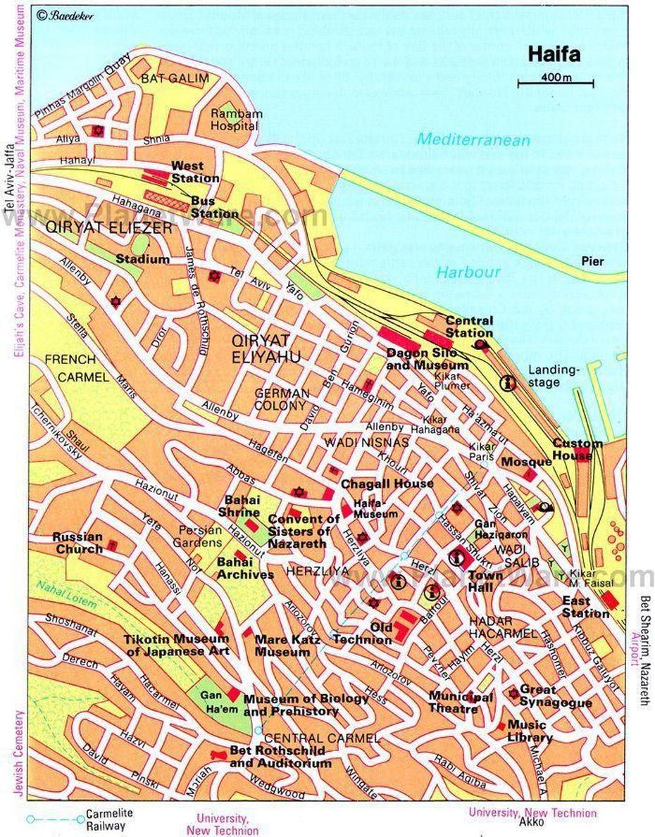 Maps Of Haifa | Haifa, Map, Tourist, Haifa, Israel, Jerusalem Israel, Israel  Printable