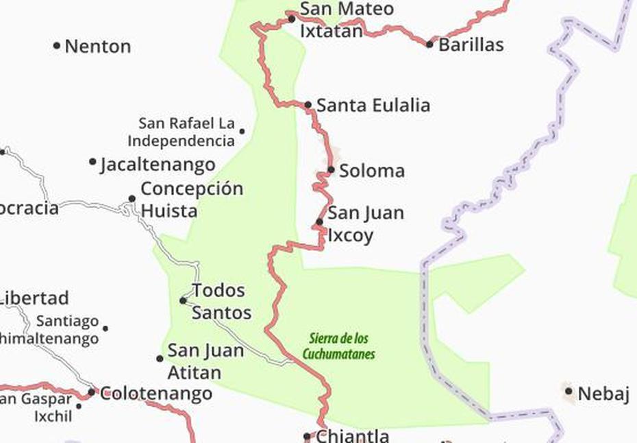 Michelin San Juan Ixcoy Map – Viamichelin, San Juan Ixcoy, Guatemala, San Mateo Ixtatan, Cuilco Huehuetenango Guatemala