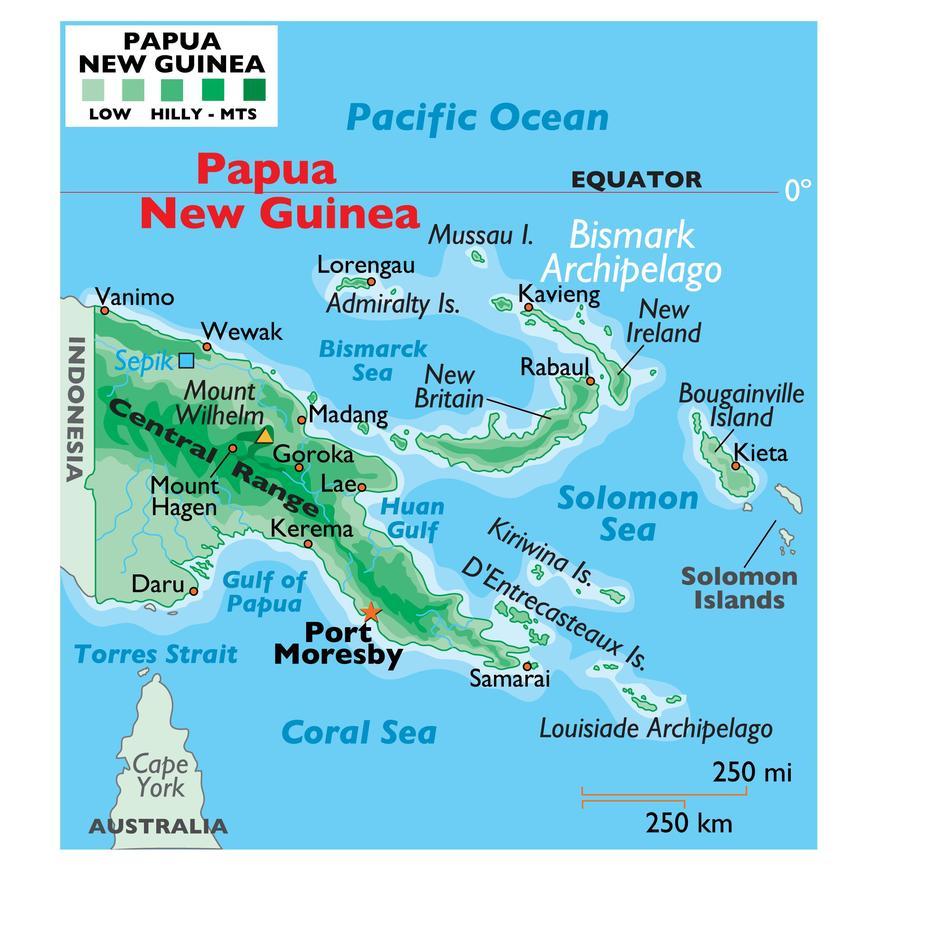 Papua New Guinea Satellite, Port Moresby Australia, Color , Port Moresby, Papua New Guinea