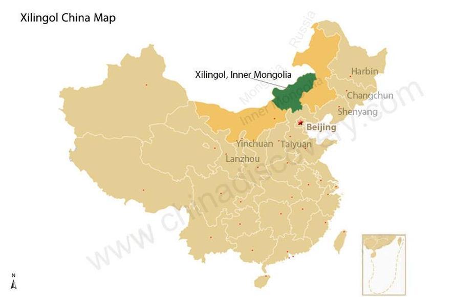 Xilingol Map: Latest English Maps Of Xilingol 2022, Xiulin, China, South China, China  Graphic