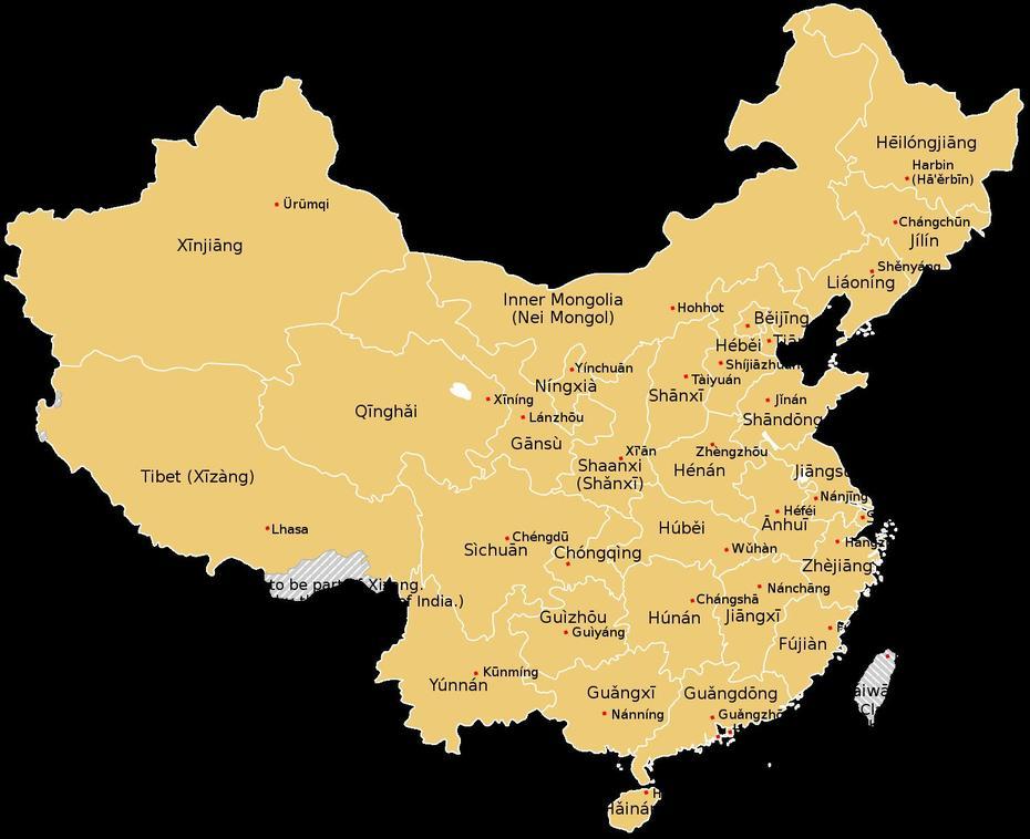 Cities In China, China  By Province, Wikipedia, Dengtangcun, China