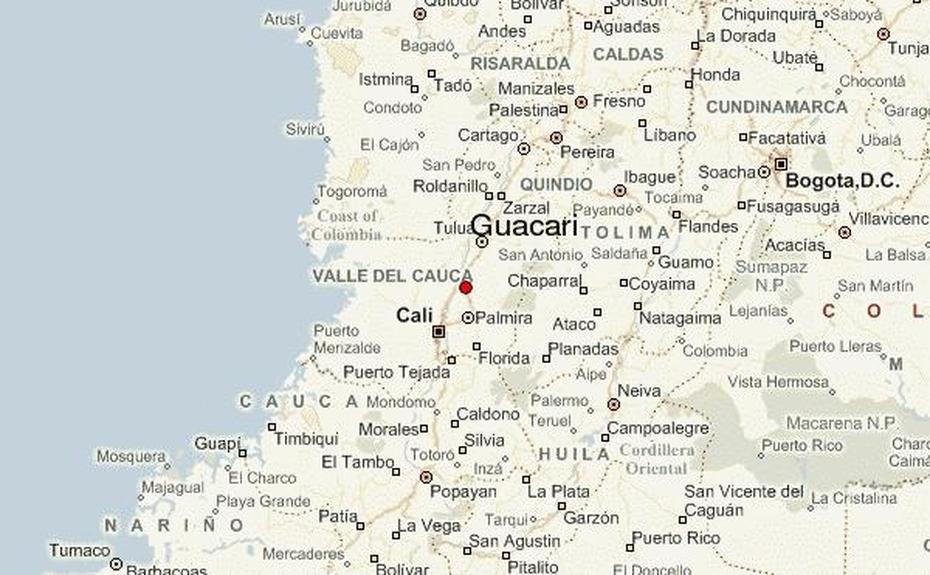 Guia Urbano De Guacari, Guacarí, Colombia, Colombia  With Cities, Venezuela Colombia