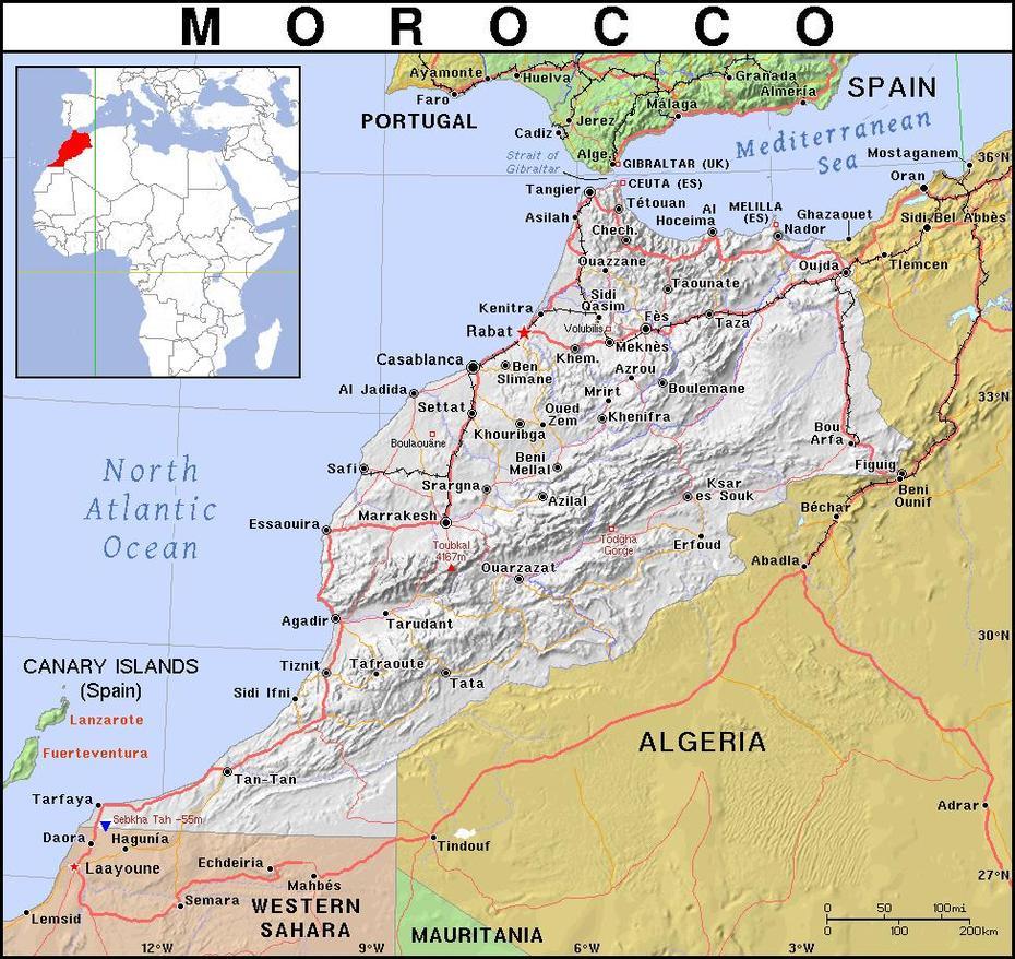 Morocco Relief Map, Oulad Zemam, Morocco, Tourist  Of Morocco, Agadir Morocco