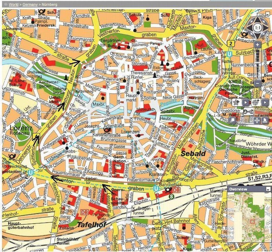 Nurnberg Map, Nuremberg, Germany, Nuremberg Airport, Nuremberg Old Town