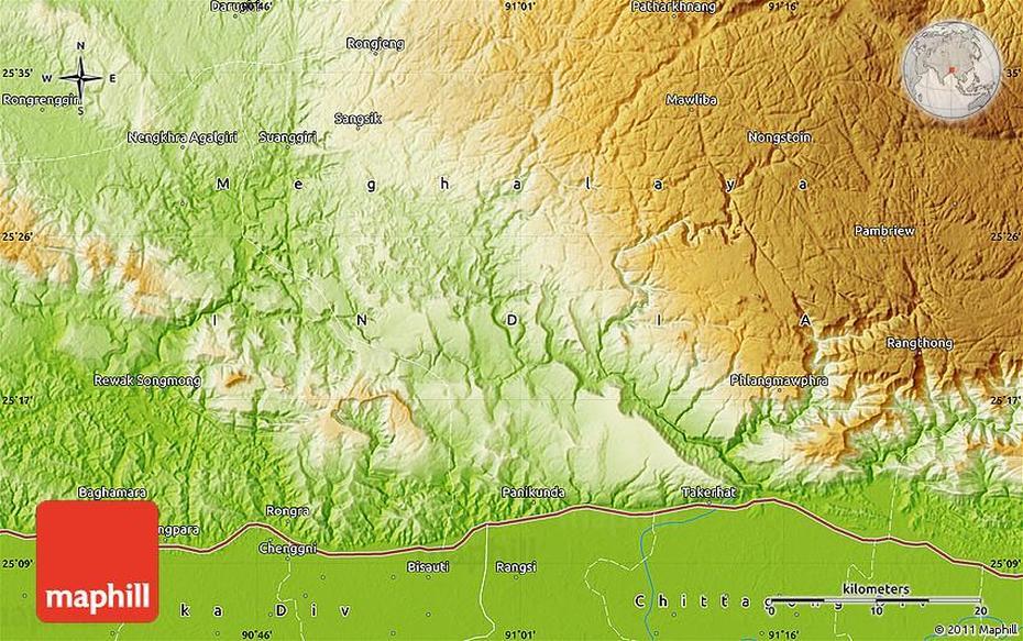 Physical Map Of Nongstoin, Nongstoin, India, Indian Waterfalls, Shillong  Images