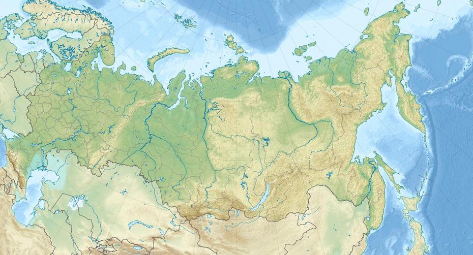 Russia States, Russia  With Countries, Detailed, Artëmovskiy, Russia