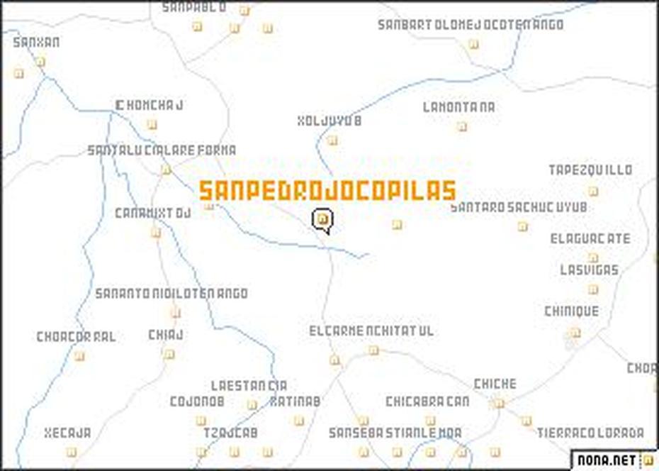 San Pedro Jocopilas (Guatemala) Map – Nona, San Pédro Jocopilas, Guatemala, San Marcos Guatemala, Street  San Pedro