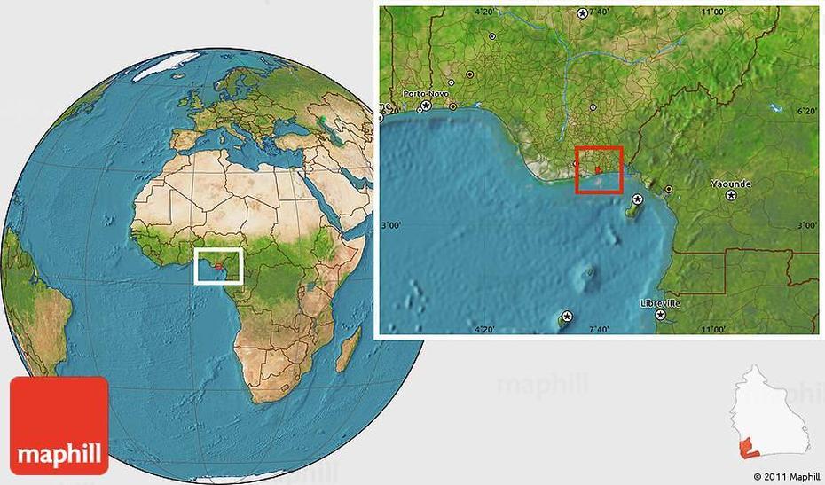 Satellite Location Map Of Ikot-Aba, Ikot Abasi, Nigeria, Abia State Nigeria, Abua  Odual