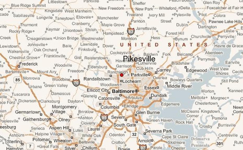 Baltimore Area, Baltimore City  Printable, Forecast, Pikesville, United States