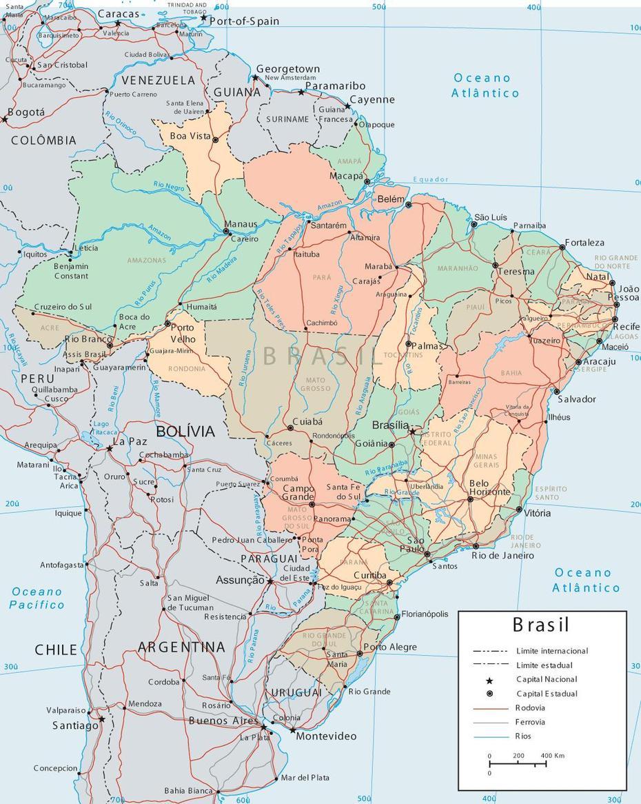 Brazil States Map, Ibaté, Brazil, Ibaté, Brazil