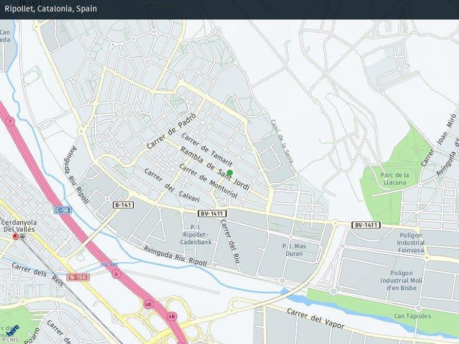 Callejero De Ripollet | Plano Y Mapa. Trafico En Directo, Ripollet, Spain, Spain  Clip Art, Spain  With Regions