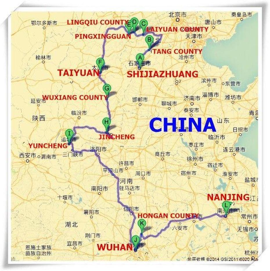 Of China With Cities, China On  Of World, Pin, Lingbao Chengguanzhen, China