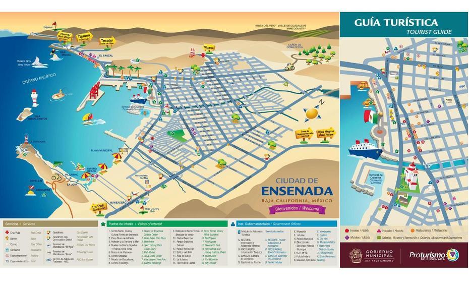 Downtown Ensenada, Piedras Negras Mexico, Guia, Ensenada, Mexico