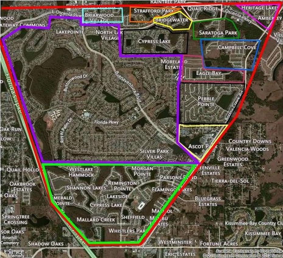 Great Lakes Usa, Us  With Lakes, Kissimmee, Buenaventura Lakes, United States