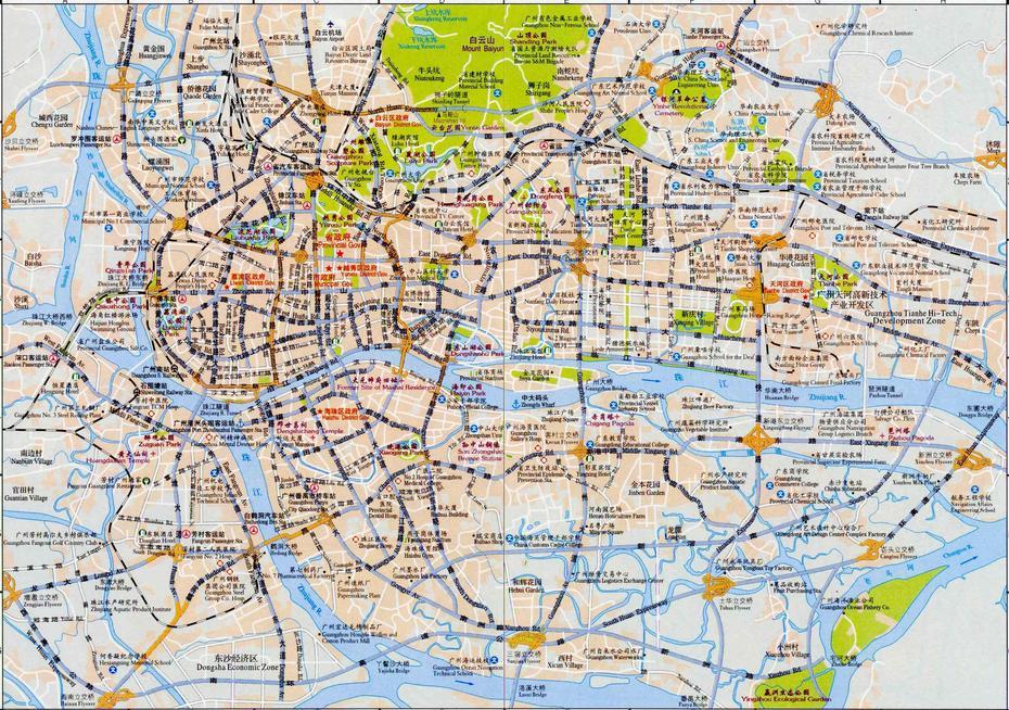 Guangzhou Maps, Guangzhou City Map, Guangzhou Tourist Map – Easy Tour China, Guangzhou, China, Zhanjiang China, Dongguan City China