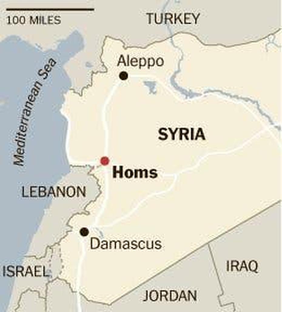 In Homs, Syria, Sectarian Battles Stir Fears Of Civil War – The New …, Homs, Syria, Syria Governorates, Syria Country Shape