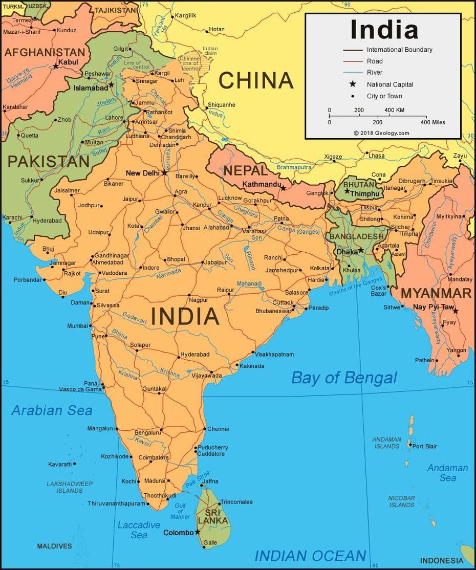 India Map | World Map Of India, Talāja, India, Talja  Handbags, Block Och  Talja