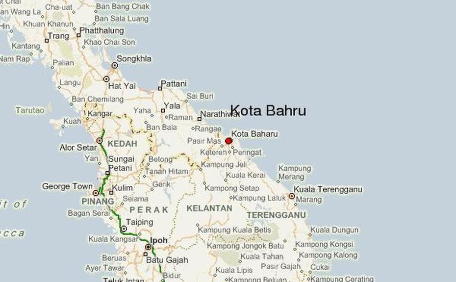 Kota Bharu Location Guide, Kota Bharu, Malaysia, Kota Baru, Peta Kota Bharu