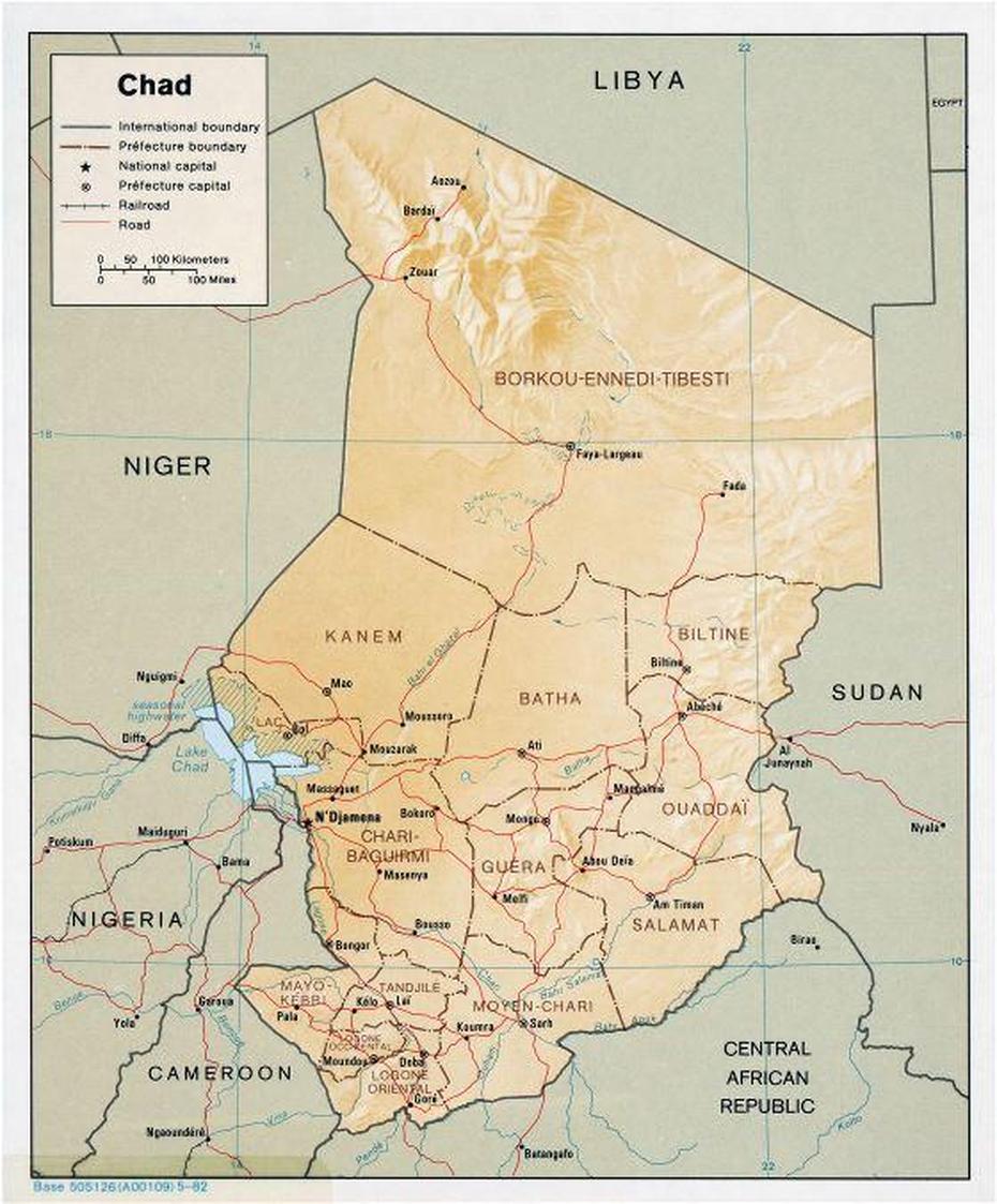 Lake Chad Location, Chad Cities, Chad Con, Koumra, Chad