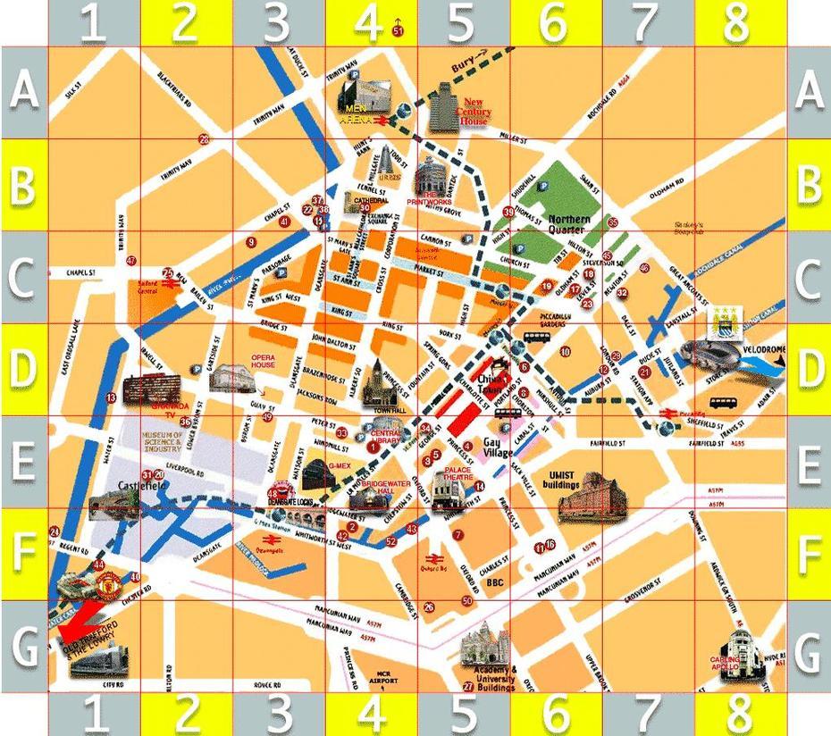 Manchester Map, Uk – Free Printable Maps, Manchester, United Kingdom, England  Cartoon, Manchester Area