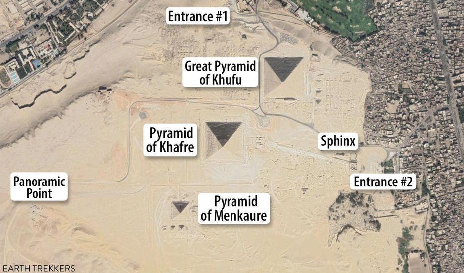 Map Of The Pyramids Of Giza – Earth Trekkers, Giza, Egypt, Cities In Egypt, Giza Plateau